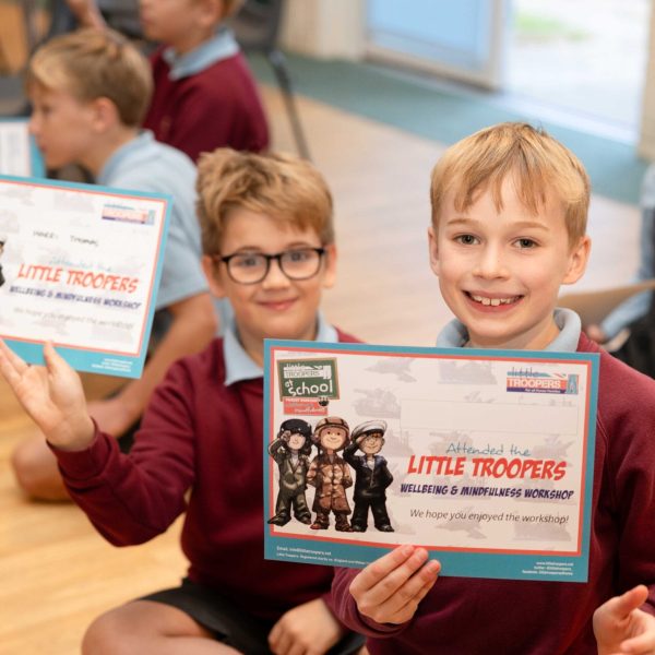 Children in Oxfordshire taking part in charity workshop - photo credit, Katie Amanda